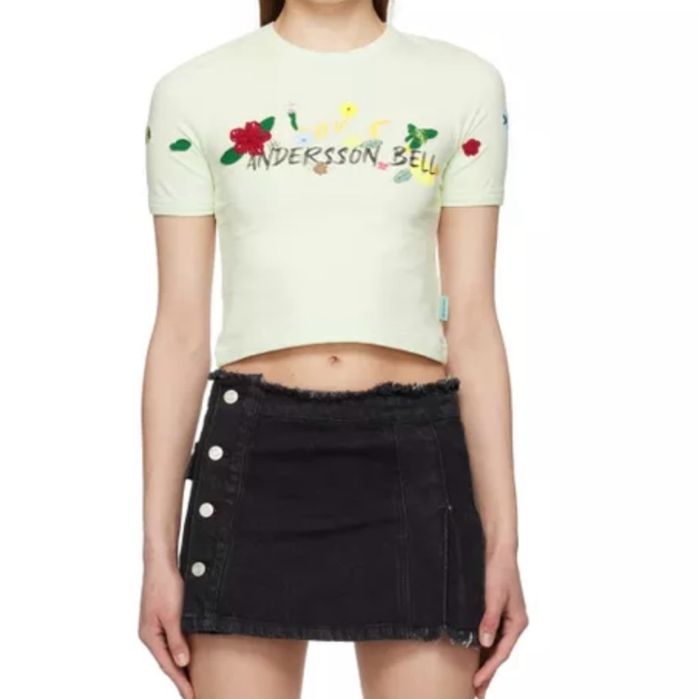 Women's Andersson Bell Green Dasha Flower Garden T-Shirt Small
